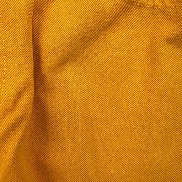 RODIN Vintage Y2K 80s 90s Pleated Denim Shorts Womens Small 27 Mustard Yellow - Picture 12 of 16